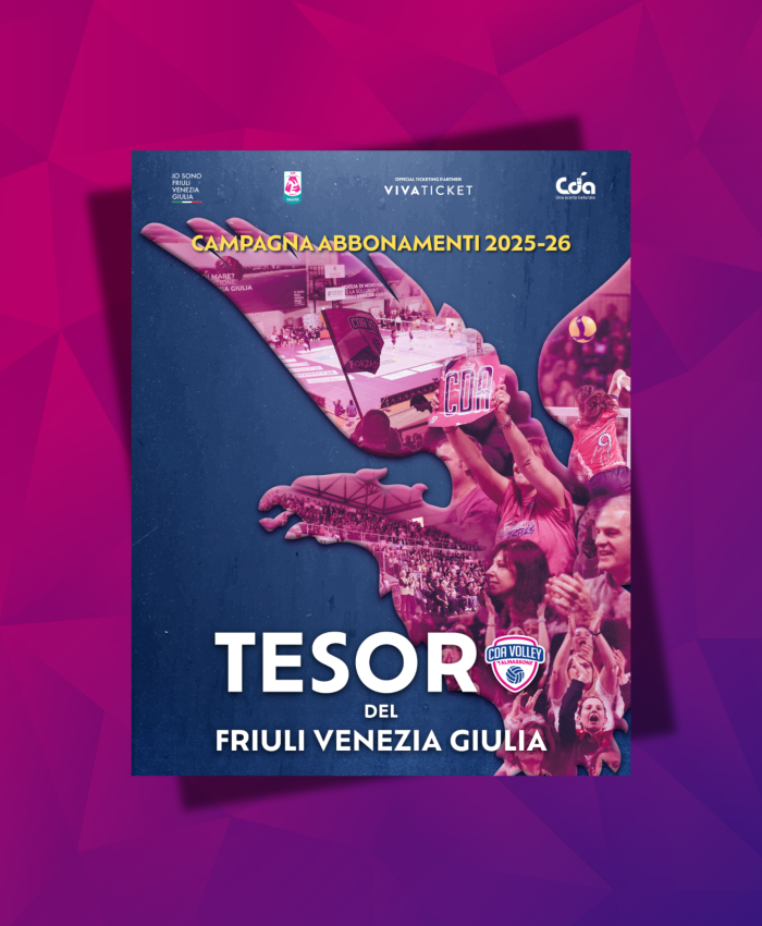 “Tesoro del Friuli Venezia Giulia”: al via la campagna abbonamenti 2025/26 della CDA Volley Talmassons FVG
